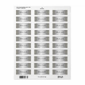 Silver Gray Metallic Muster Wirbel 2 (Vorne)