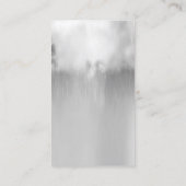 Silver Gray Metallic Rain Cloud Ombre Minimaler VI Visitenkarte (Rückseite)