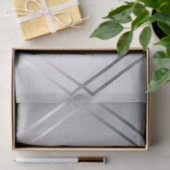 Silver Gray Metallic Seidenpapier (Geschenk)