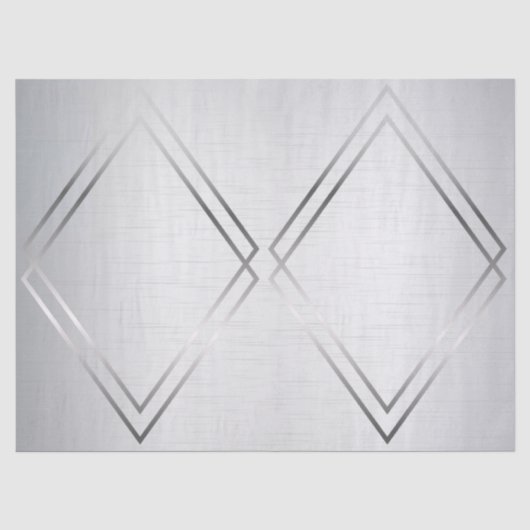 Silver Gray Metallic Seidenpapier (Vorderseite)
