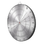 Silver Gray Metallic Textur Dartscheibe (Vorderseite rechts)