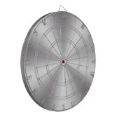 Silver Gray Metallic Textur Dartscheibe (Vorderseite Links)