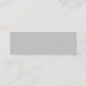 Silver Gray Mini Business Card Visitenkarte (Vorderseite)