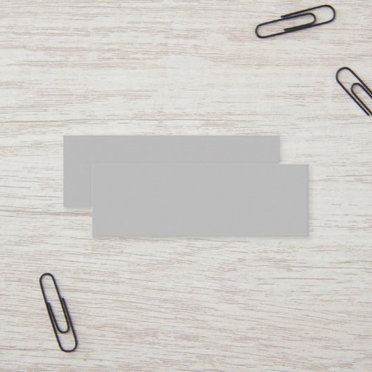 Silver Gray Mini Business Card Visitenkarte (Vorderseite/Rückseite Beispiel)