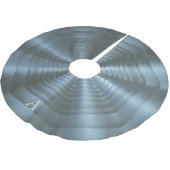 Silver Gray Mit Monogramm Weihnachtsbaumrock Polyester Weihnachtsbaumdecke (Schrägansicht)