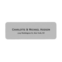 Silver Gray Modern Creative Trendy Elegante Famili