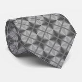 Silver Gray Modern Pattern Krawatte (Gerollt)