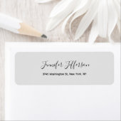 Silver Gray Modernes Handwriting Schlicht Beruflic (Insitu)