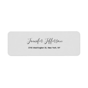 Silver Gray Modernes Handwriting Schlicht Beruflic