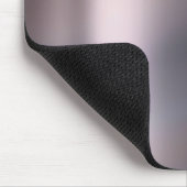 Silver Gray Monochrom Minimal Rose Metallic Steel Mousepad (Ecke)