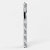 Silver Gray Monogram Watermelon Case-Mate iPhone Hülle (Hinten/Rechts)