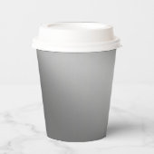 Silver Gray Moonlight Ombre Effekt Pappbecher (Vorderseite)