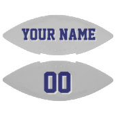 SILVER GRAY NAVUE BLAU UND WEISS Custom Football (Paneele)