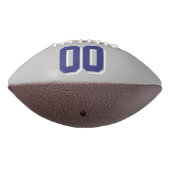 SILVER GRAY NAVUE BLAU UND WEISS Custom Football (Gedreht 270)