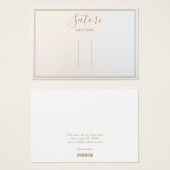 Silver Gray Ombre Script Haaraccessoires Display (Vorne & Hinten)