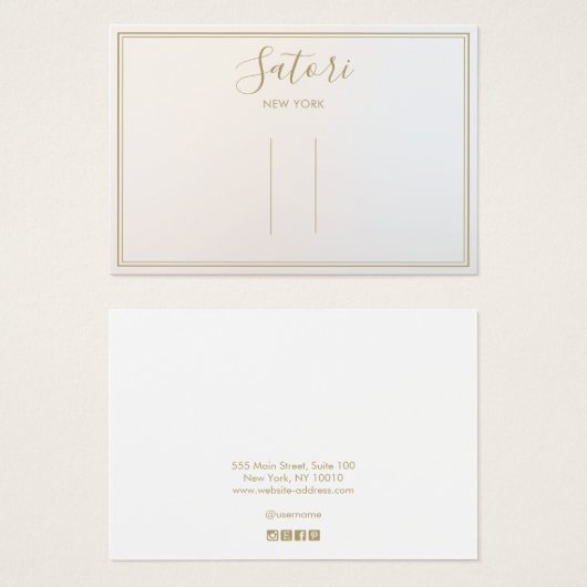 Silver Gray Ombre Script Haaraccessoires Display (Vorne & Hinten)