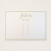 Silver Gray Ombre Script Haaraccessoires Display (Vorderseite)