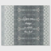 Silver Gray Pearls Mosaik Muster Elegant Geschenkpapier (Flach)