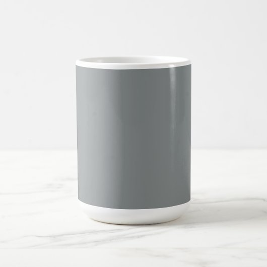 Silver Gray Personalisiert Grau Hintergrund Kaffeetasse (Mittel)