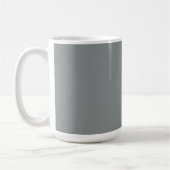 Silver Gray Personalisiert Grau Hintergrund Kaffeetasse (Links)