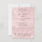 Silver Gray Pink Diamond Shoes Glitzer Bridal 16. Einladung (Rückseite)