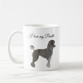 Silver Gray Poodle Liebe Kaffeemaschine Tasse indi (Links)