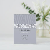 Silver Gray Save the Date (Stehend Vorderseite)