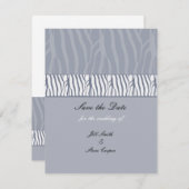 Silver Gray Save the Date (Vorne/Hinten)