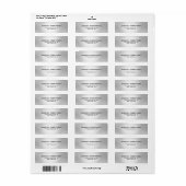 Silver Gray Schlicht Elegant Modernes Design (Vorne)