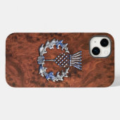Silver Gray Scottish Thistle Dekoration Case-Mate iPhone Hülle (Rückseite (Horizontal))