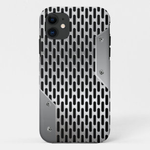 Silver Gray Shiny Metallic Look Muster Case-Mate iPhone Hülle