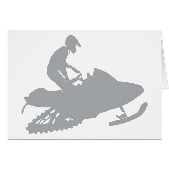 Silver Gray Snowmobiler (Vorderseite (Horizontal))