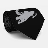 Silver-Gray Snowmobiler Krawatte (Gerollt)