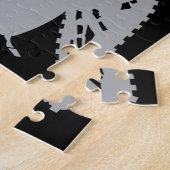 Silver Gray Snowmobiler Puzzle (Seite)