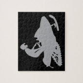 Silver Gray Snowmobiler Puzzle (Vertikal)