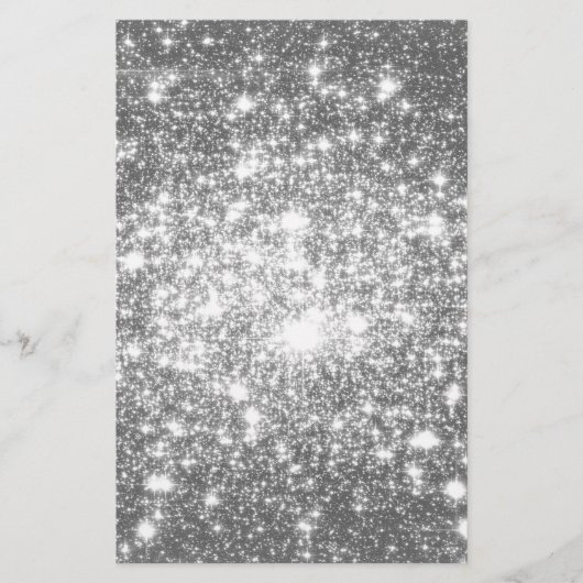 Silver Gray Sparkle Briefpapier (Vorderseite)