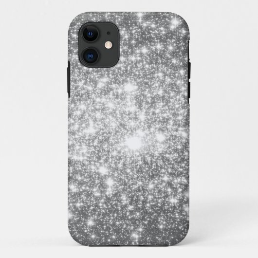 Silver Gray Sparkle Case-Mate iPhone Hülle (Rückseite)