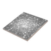 Silver Gray Sparkle Fliese (Seite)