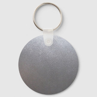 SILVER Gray Sparkle : Lederlook finish Schlüsselanhänger