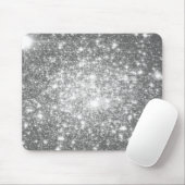 Silver Gray Sparkle Mousepad (Mit Mouse)