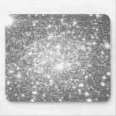 Silver Gray Sparkle Mousepad (Vorne)