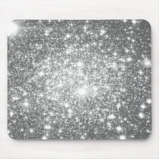 Silver Gray Sparkle Mousepad (Vorne)