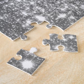 Silver Gray Sparkle Puzzle (Seite)