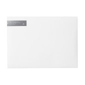 Silver-Gray Spider Web Wraparound Address Label (Vorderseite)