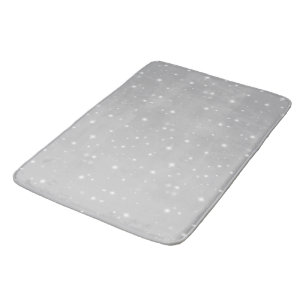 Silver Gray Starlight Badematte