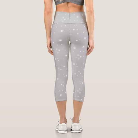 Silver Gray Starlight Capri Leggings (Rückseite)