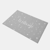 Silver Gray Starlight Fußmatte (Schrägansicht)