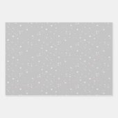 Silver Gray Starlight Geschenkpapier Set (Vorderseite 3)