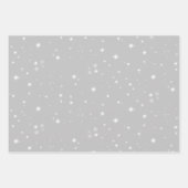 Silver Gray Starlight Geschenkpapier Set (Vorderseite 2)