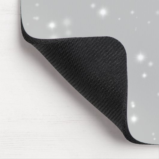 Silver Gray Starlight Mousepad (Ecke)